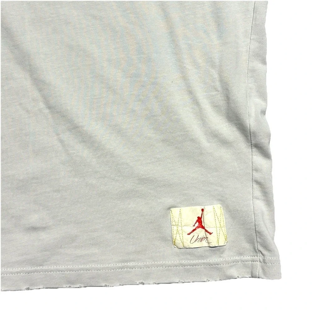 NIKE AIR JORDAN X Union LA Logo T- Shirt Adult Size Medium Gray Flight Shirt